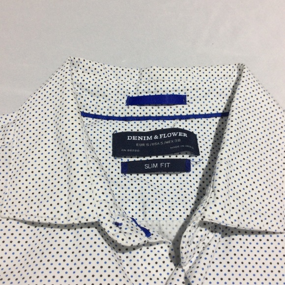 Denim & Flower long sleeve shirt - Picture 3 of 6